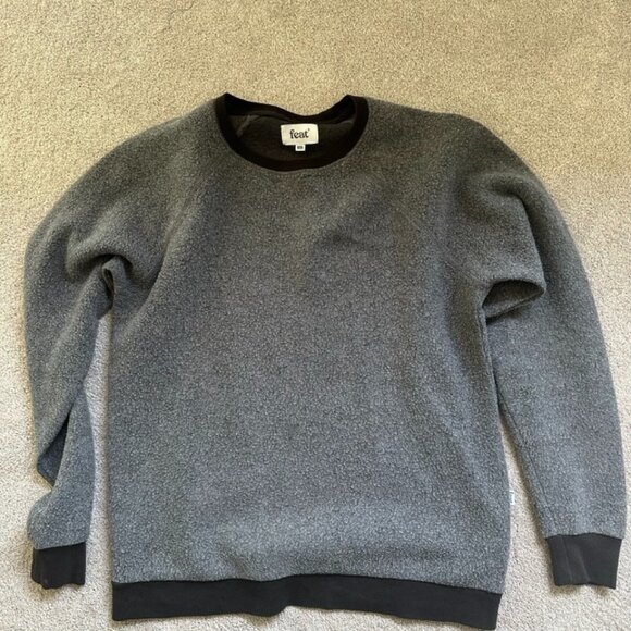 FEAT Fuzzy Crewneck Sweatshirt - Picture 1 of 1